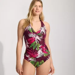 Women's Twist Halter Tankini Top