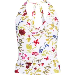 Women's Twist Halter Tankini Top