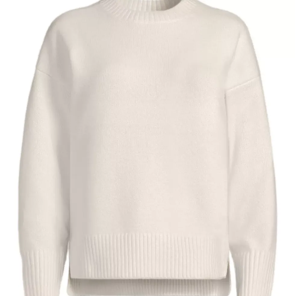 Women's Ultrasoft Crew Neck Hi Low Hem Tunic Sweater