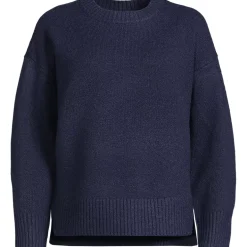 Women's Ultrasoft Crew Neck Hi Low Hem Tunic Sweater