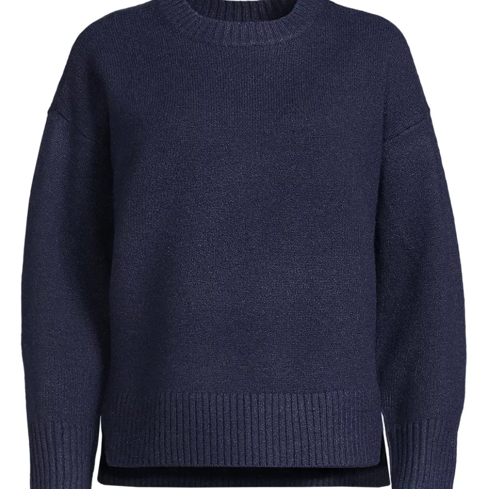 Women's Ultrasoft Crew Neck Hi Low Hem Tunic Sweater