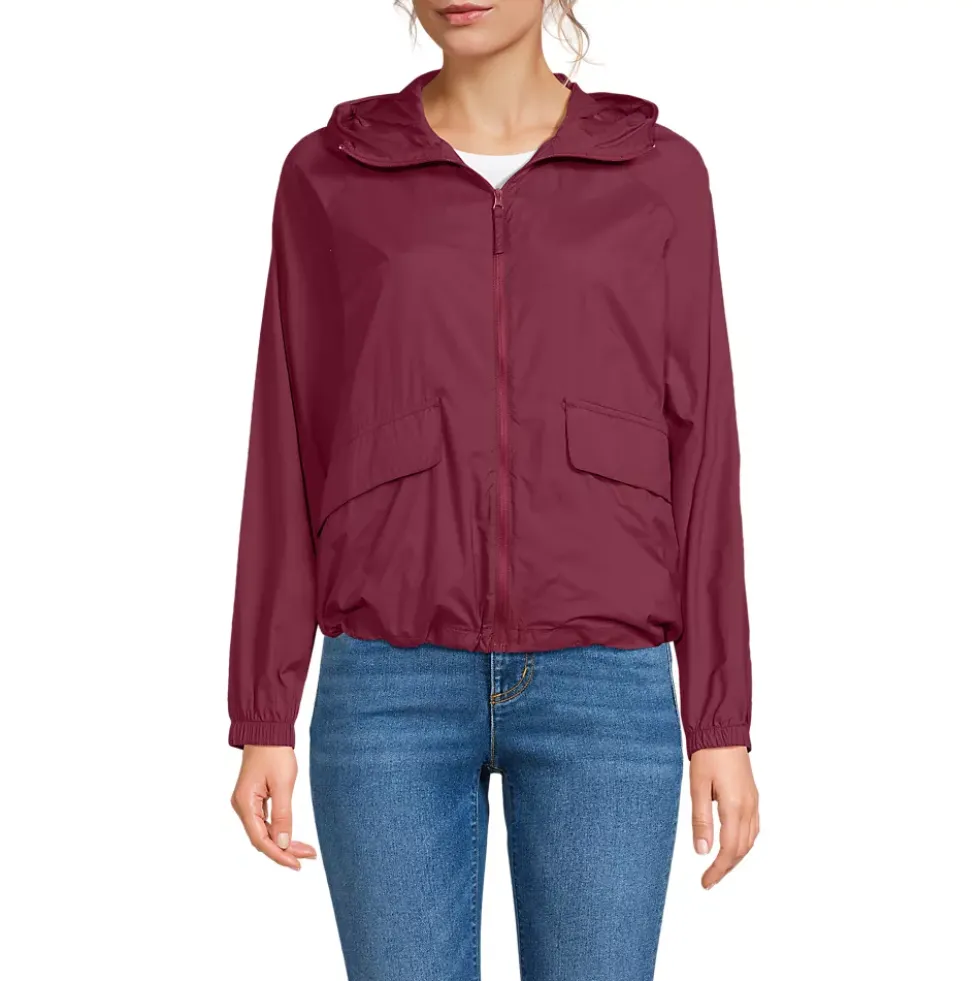 Women's UPF Packable Hooded Windbreaker Jacket
