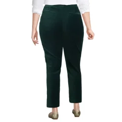 Women's Velvet High Rise Pintuck Pencil Ankle Pants