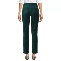 Women's Velvet High Rise Pintuck Pencil Ankle Pants