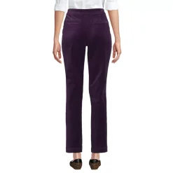 Women's Velvet High Rise Pintuck Pencil Ankle Pants