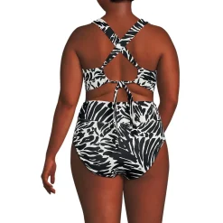 Women's V-Neck Bikini and High Waisted Bottom Swimsuit Set