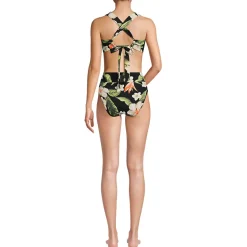 Women's V-Neck Bikini and High Waisted Bottom Swimsuit Set