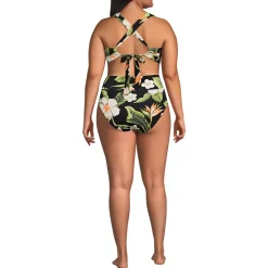 Women's V-Neck Bikini and High Waisted Bottom Swimsuit Set