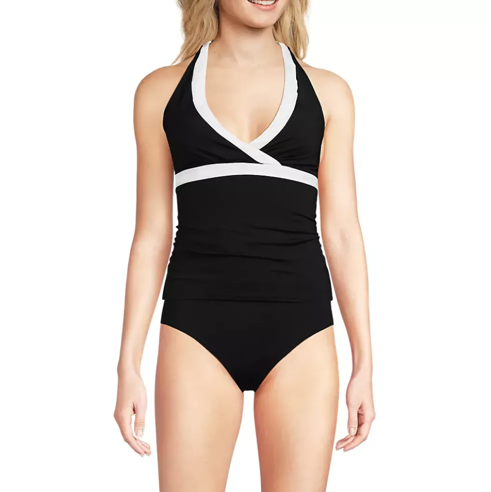 Women's V-Neck Halter Tankini Top