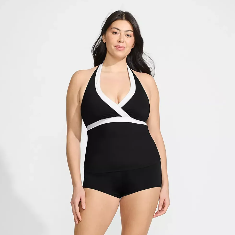 Women's V-Neck Halter Tankini Top