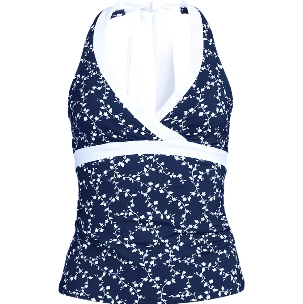 Women's V-Neck Halter Tankini Top