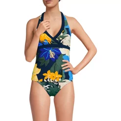 Women's V-Neck Halter Tankini Top