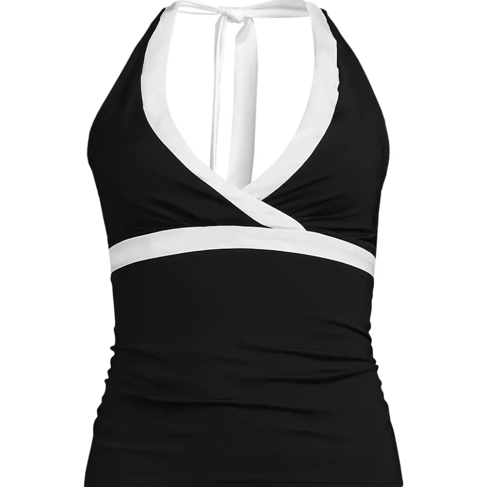 Women's V-Neck Halter Tankini Top