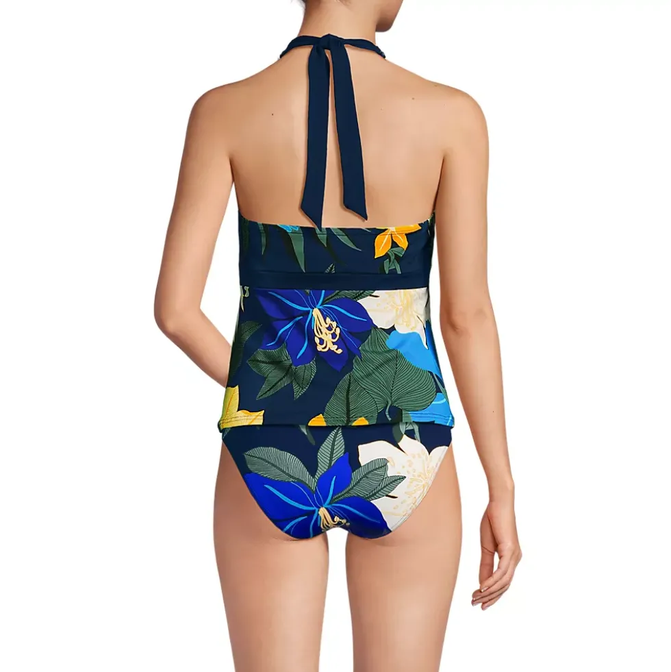Women's V-Neck Halter Tankini Top