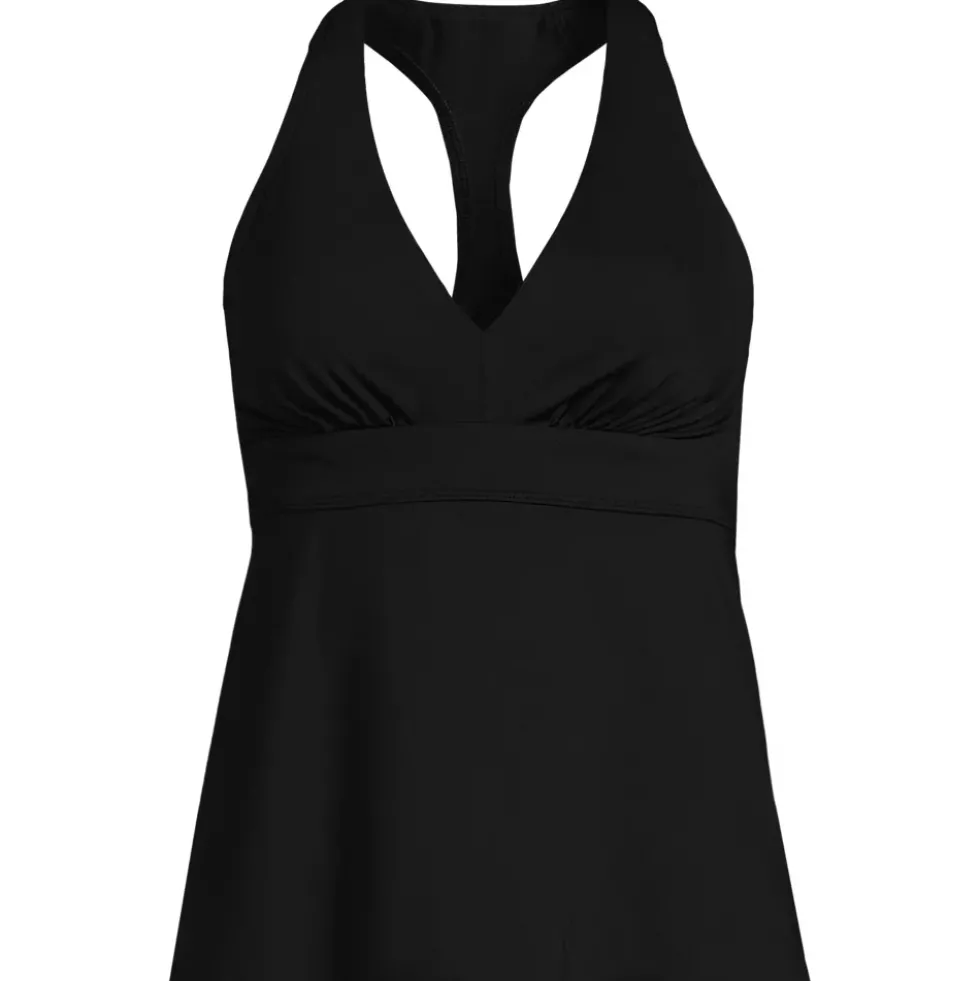 Women's V-Neck Racerback Flutter Tankini