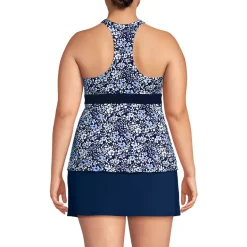 Women's V-Neck Racerback Flutter Tankini