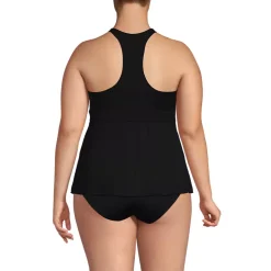 Women's V-Neck Racerback Flutter Tankini