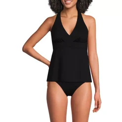 Women's V-Neck Racerback Flutter Tankini
