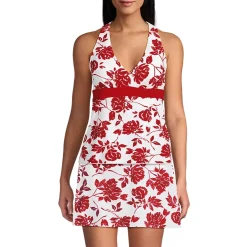 Women's V-Neck Racerback Flutter Tankini