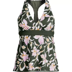Women's V-Neck Racerback Flutter Tankini