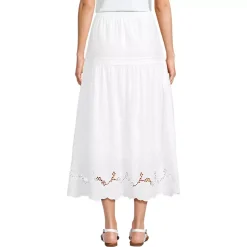 Women's Voile Eyelet Maxi Skirt