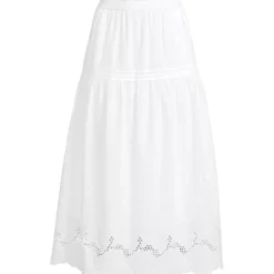 Women's Voile Eyelet Maxi Skirt
