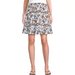 Women's Voile Ladder Trim Above the Knee Skirt