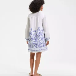 Women's Voile Tie Neck Dress