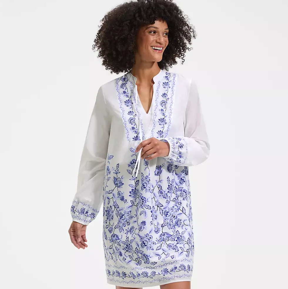 Women's Voile Tie Neck Dress