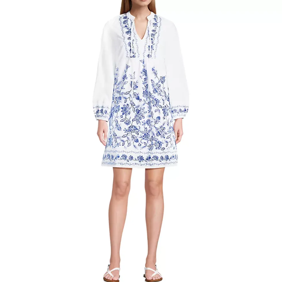 Women's Voile Tie Neck Dress