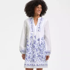Women's Voile Tie Neck Dress