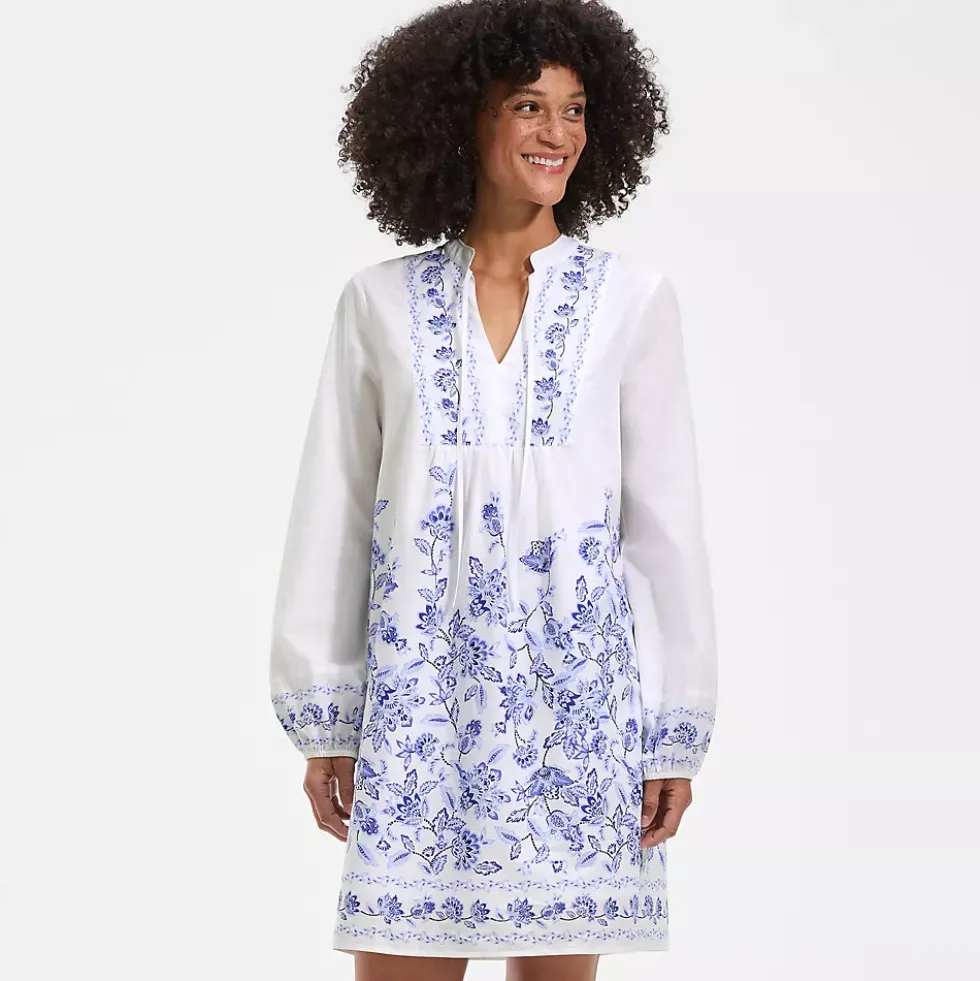 Women's Voile Tie Neck Dress
