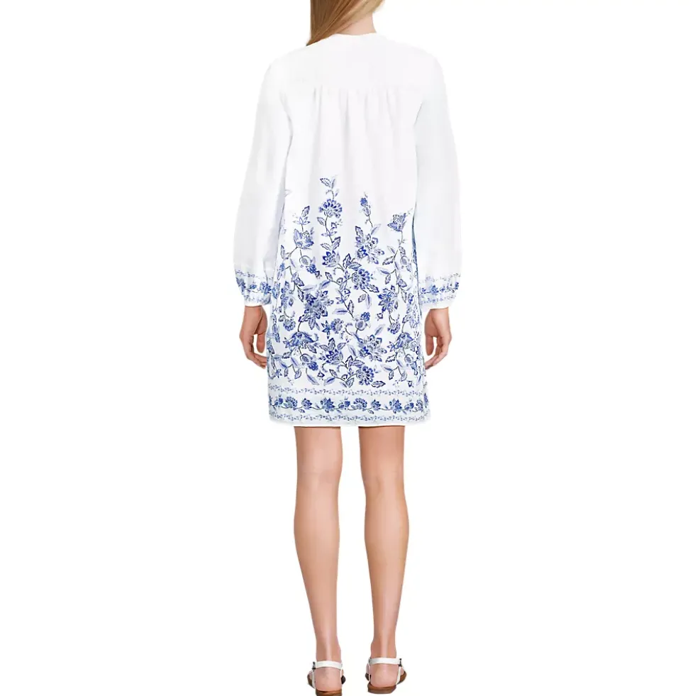 Women's Voile Tie Neck Dress