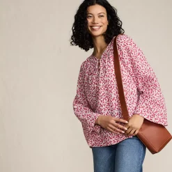 Women's Voile Tie Neck Poet Blouse