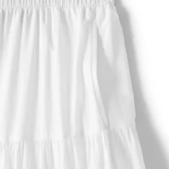 Women's Voile Tiered Eyelet Maxi Skirt
