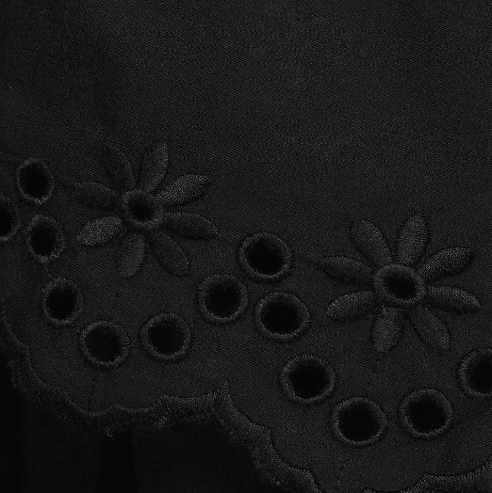 Women's Voile Tiered Eyelet Maxi Skirt