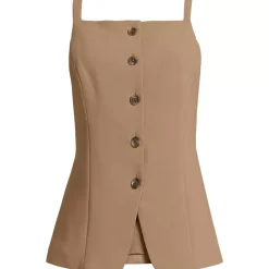 Women's Washable Suiting Button Front Vest