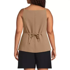 Women's Washable Suiting Button Front Vest