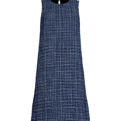Women's Washable Tweed Sleeveless Above the Knee Dress