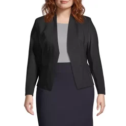 Women's Washable Wool Collarless Blazer