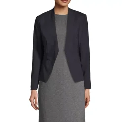 Women's Washable Wool Collarless Blazer