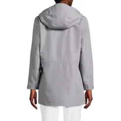 Women's Waterproof Hooded Packable Rain Jacket