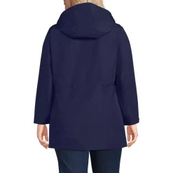 Women's Waterproof Hooded Packable Rain Jacket