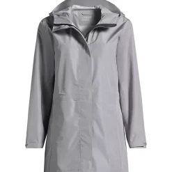Women's Waterproof Hooded Packable Rain Jacket