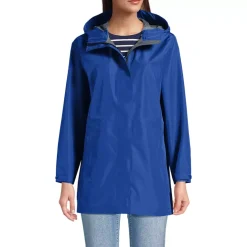Women's Waterproof Hooded Packable Rain Jacket