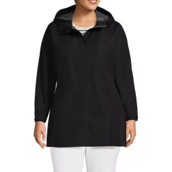 Women's Waterproof Hooded Packable Rain Jacket