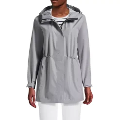 Women's Waterproof Hooded Packable Rain Jacket