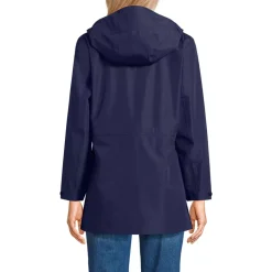Women's Waterproof Hooded Packable Rain Jacket
