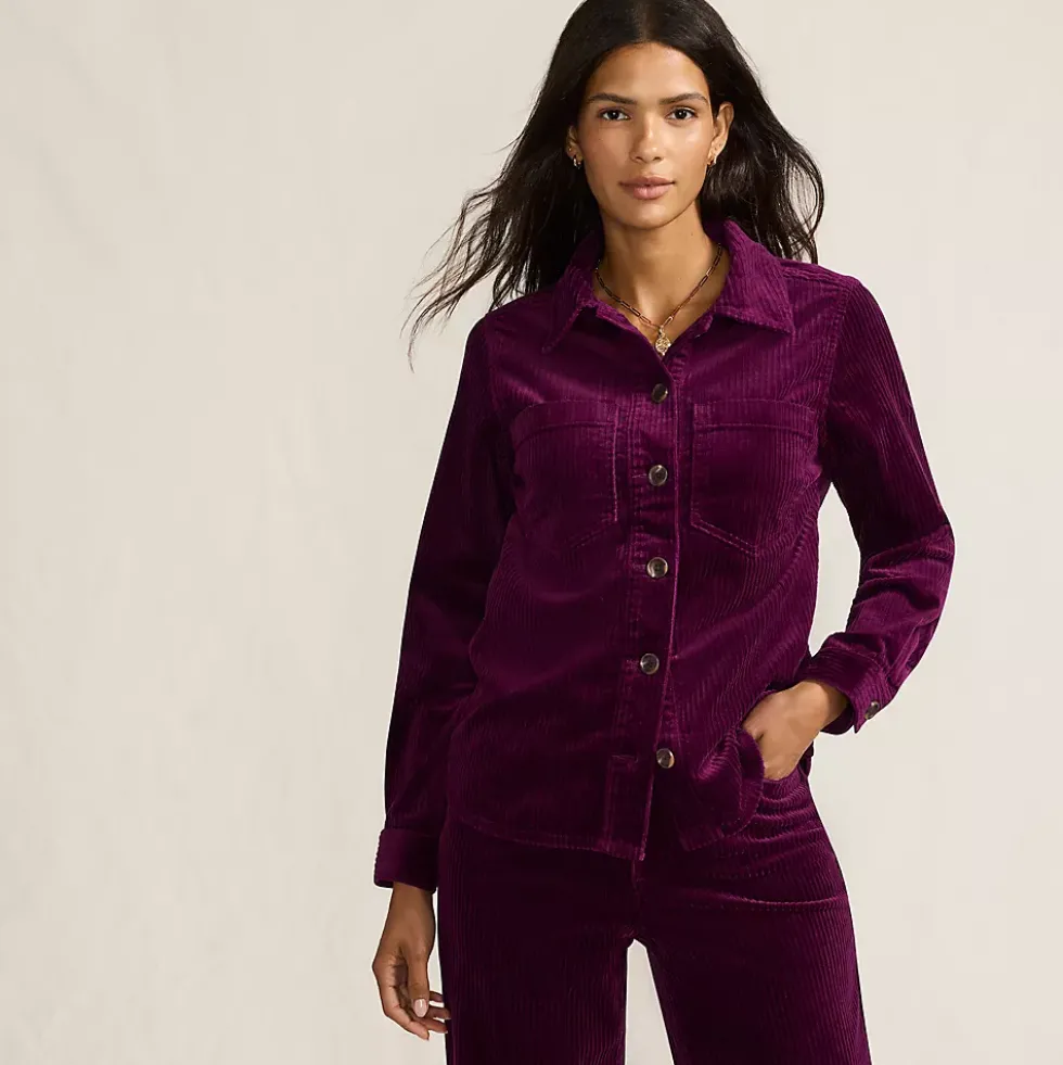 Women's Wide Wale Corduroy Shirt Jacket