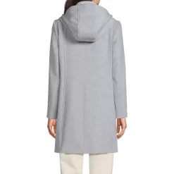 Women's Wool Coat with Removable Dickey